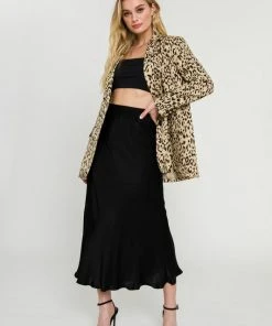 Wanderlust By Abby Satin Maxi Skirt 2.0 NEW