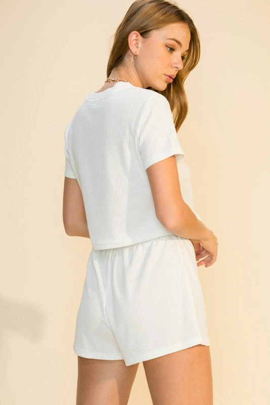 Wanderlust By Abby NEW Solid Ribbed Shorts 4 Wanderlust By Abby NEW Solid Ribbed Shorts