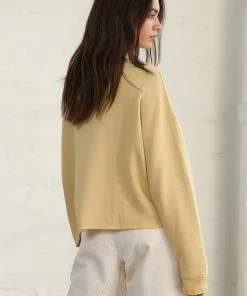 Wanderlust By Abby Smiley Face Embroidered Garment Dye Top