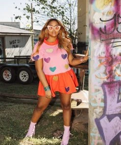 Queen Of Sparkles QOS Pearly Heart Dress NEW