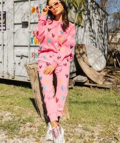 Queen Of Sparkles QOS Heart These Joggers NEW