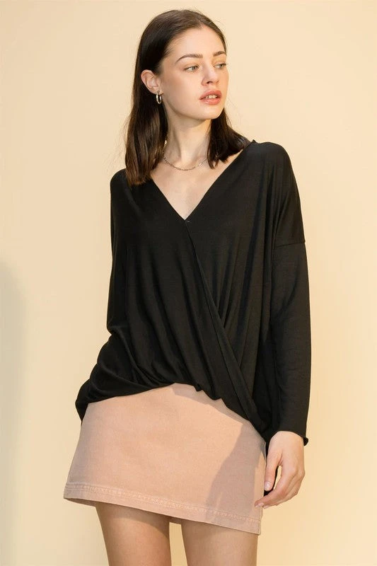 Wanderlust By Abby Surplice Front V Neck Long Sleeve Top 4 Wanderlust By Abby Surplice Front V Neck Long Sleeve Top