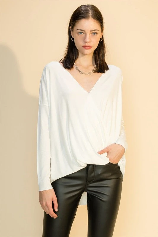 Wanderlust By Abby Surplice Front V Neck Long Sleeve Top 3 Wanderlust By Abby Surplice Front V Neck Long Sleeve Top