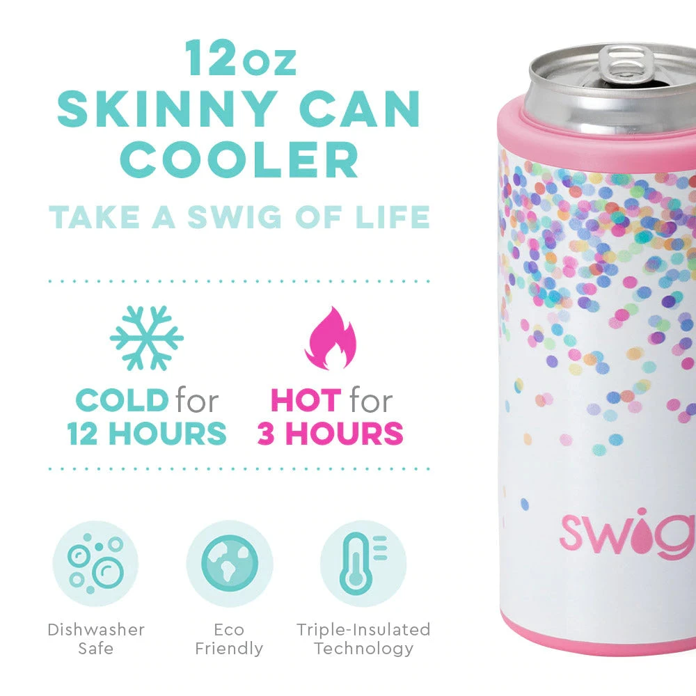 Wanderlust By Abby NEW Confetti Skinny Can Cooler (12 Oz) 4 Wanderlust By Abby NEW Confetti Skinny Can Cooler (12 Oz)