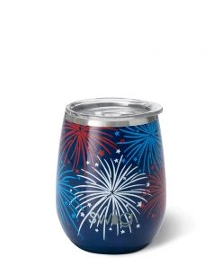Wanderlust By Abby NEW Fireworks Stemless Wine Cup