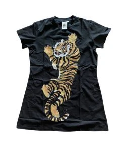 Queen Of Sparkles Tiger Tee Dress