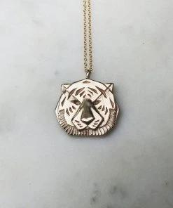 Mimosa Handcrafted Mimosa Large Tiger Necklace JEWELRY