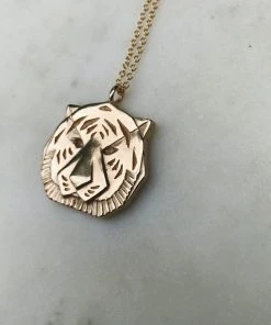 Mimosa Handcrafted Mimosa Large Tiger Necklace JEWELRY