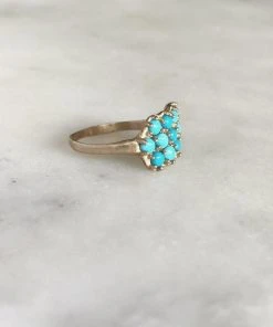 Mimosa Handcrafted JEWELRY Mimosa 13-Stone Turquoise Ring